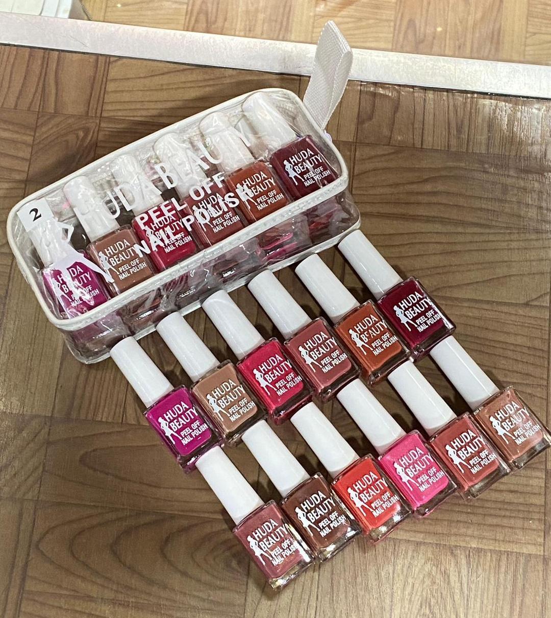 6 Pcs Peel Off Nail Polish Set - Quick Dry & Long Lasting