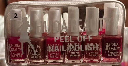 6 Pcs Peel Off Nail Polish Set - Quick Dry & Long Lasting